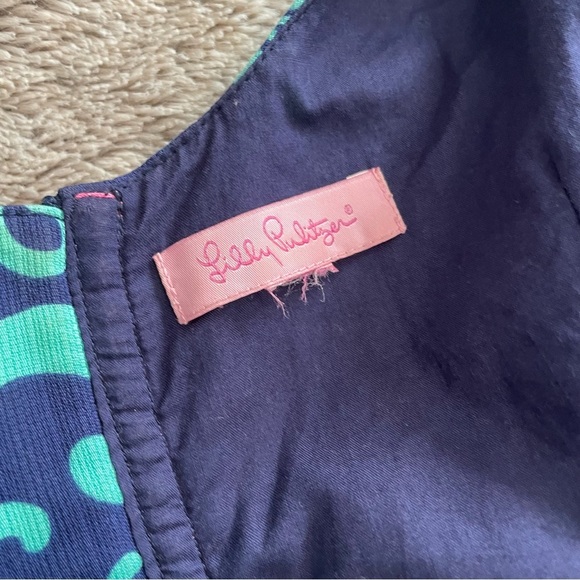 Lilly Pulitzer Hopping Delia Strapless Dress Hot Pink Blue Aqua - Picture 4 of 16